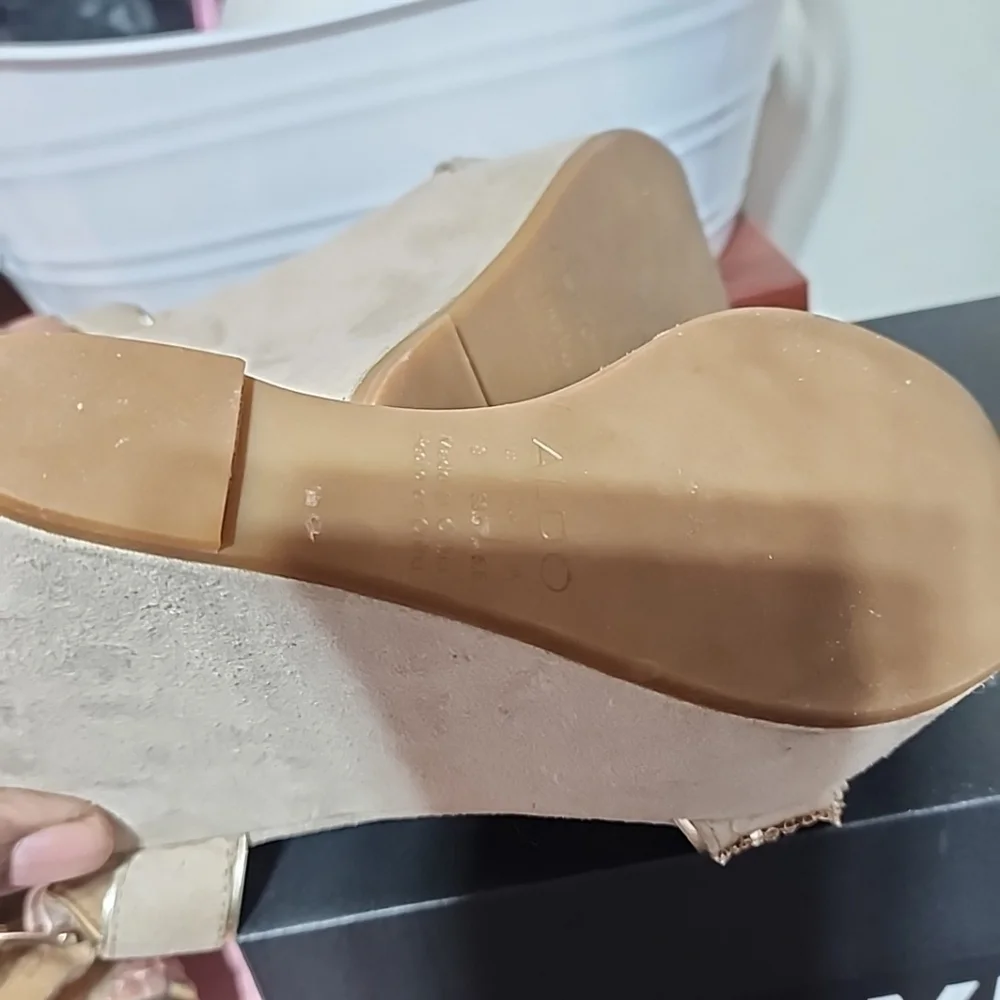 Aldo Y2k Wedges With Rhinestones.  Size 6